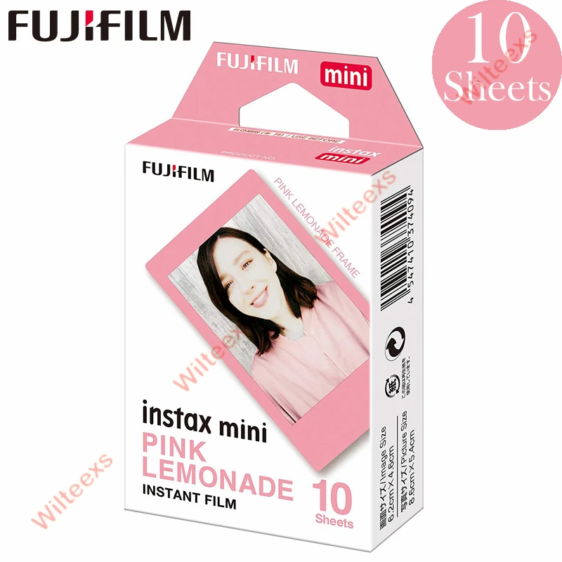 Fujifilm Instax Mini 8 9 пленка розовая Lemonade Fuji мгновенная фотобумага 10 листов для 70 7 s 50 s 50i 90 25 Share SP-1 2 камеры