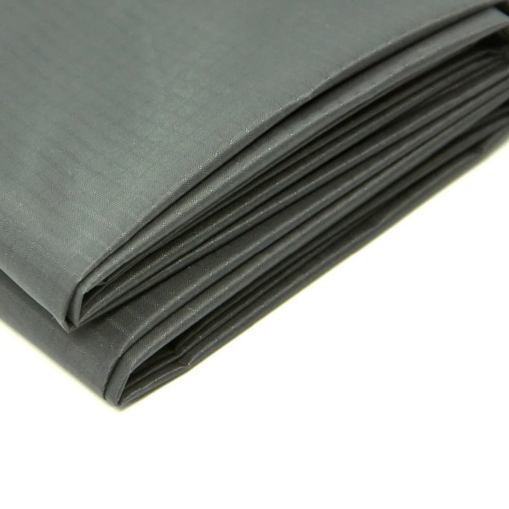 2 Yards Ripstop Nylon Coated Fabric Dark Grey Color 40D Waterproof