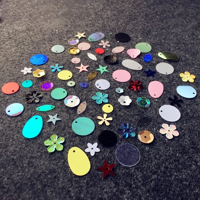 

Lot Sequin Beaded Fabric Beads Star Sequins Flower Garment Craft Glitter Clothes Multicolored Sequins Crafts Sewing cekiny SE25