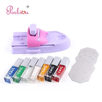 

Pinkiou Nail Art Printer DIY Pattern Printing Manicure Machine Set Stamp Plate Stamper Drawing Polish Kit set For Nail Design