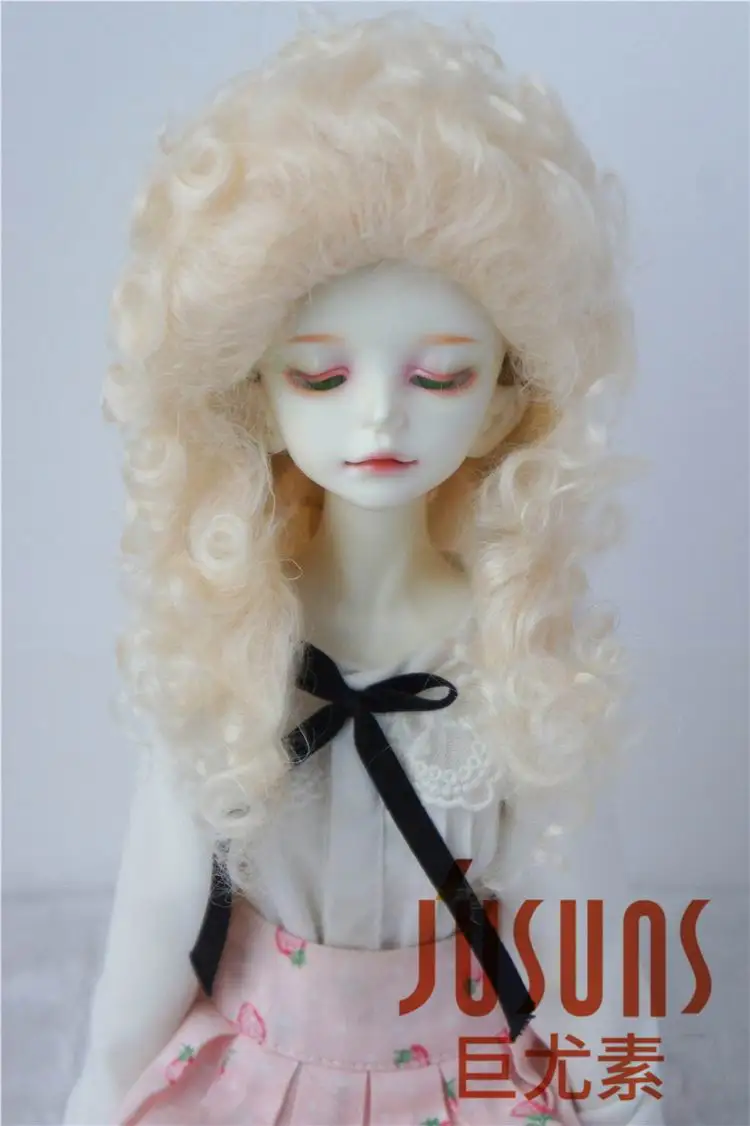 JD175 1/8 1/6 1/4 длинные кудрявые мохеровые BJD парики YOSD MSD модные куклы Размер 5-6 дюймов