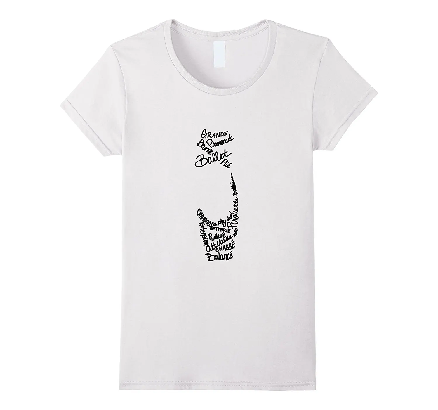 

Ballet Pointe Shoe Terms Words T-Shirt Women T Shirts Clothing Wholesale Lady Short Sleeve Tees 2018 Women Fashion Top Tee