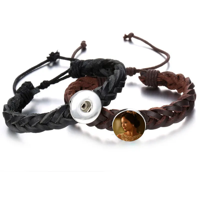 

blank leather bracelet for dye sublimation fashion knitting bracelets thermal transfer printing jewelry customized gifts