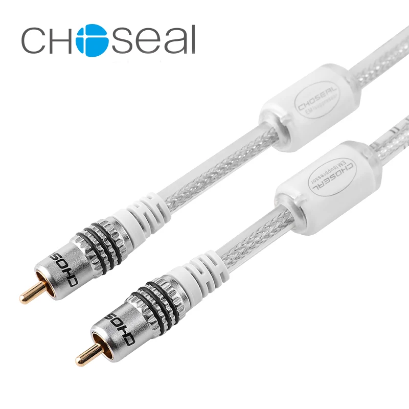 

Choseal 30th anniversary Digital Coaxial Audio Line Amplifier Subwoofer Line RCA Lotus Cable QS6771