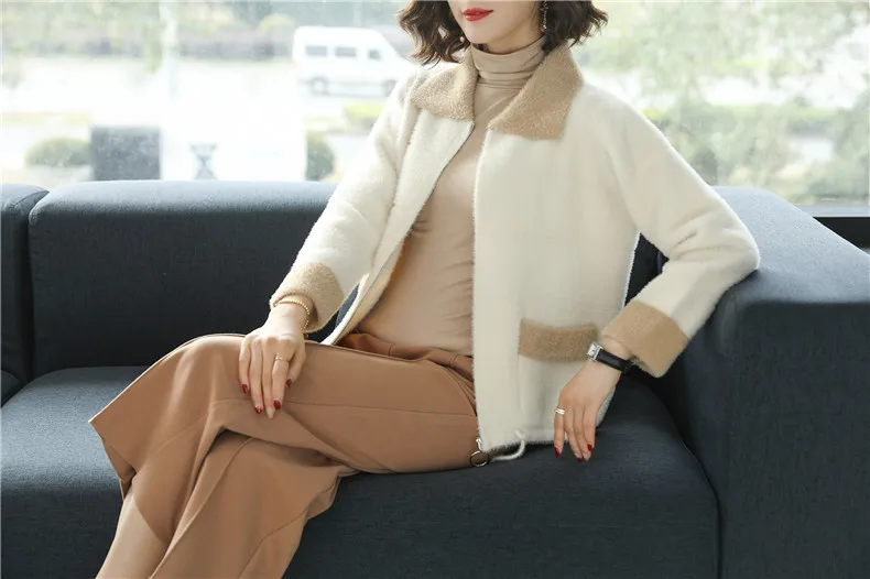 XJXKS Новое поступление manteau femme куртка Женское пальто пэчворк на молнии для молодых девушек удобные теплые пальто и куртки для женщин