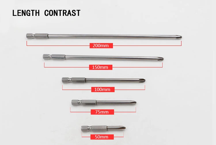 9 шт./компл. 1/4 "100 мм PH1 и PH2 Phillips Отвёртки биты S2 сплав Сталь Электрические сверла Крест отвертка голова Мощность драйвер Инструменты
