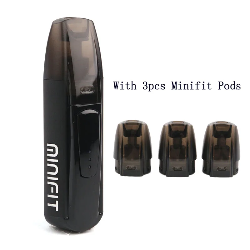 

Original JUSTFOG Minifit Pod Kit Built-in 370mAh Battery With Minifit Pod Mini Vapor Hookah E Cigarette Kit Vape 1.5ml Tank