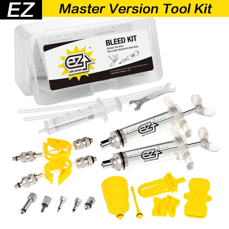 Hydraulic Brake BLEED KIT for Shimano, Sram, AVID, Formula, Hayes, Magura, Hope Brake System, Mineral Oil and DOT Fluid System Hydraulic Brake BLEED KIT for Shimano, Sram, AVID, Formula, Hayes, Magura, Hope Brake System, Mineral Oil and DOT Fluid System