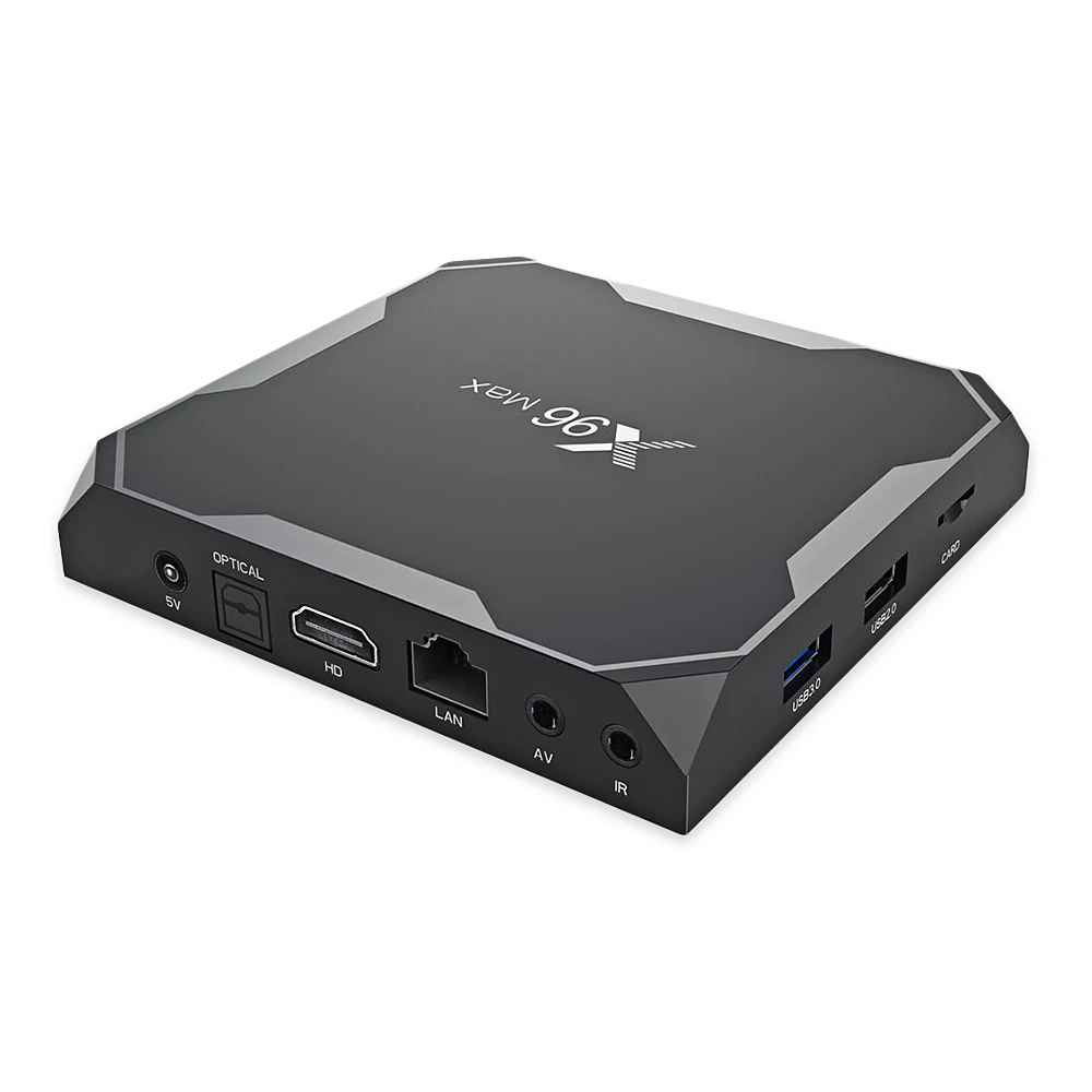  X96 MAX Android 8.1 Smart TV Box Amlogic S905X2 Quad Core 4G 32G/64G 2.4+5.8GHz WiFi BT Set Top Box
