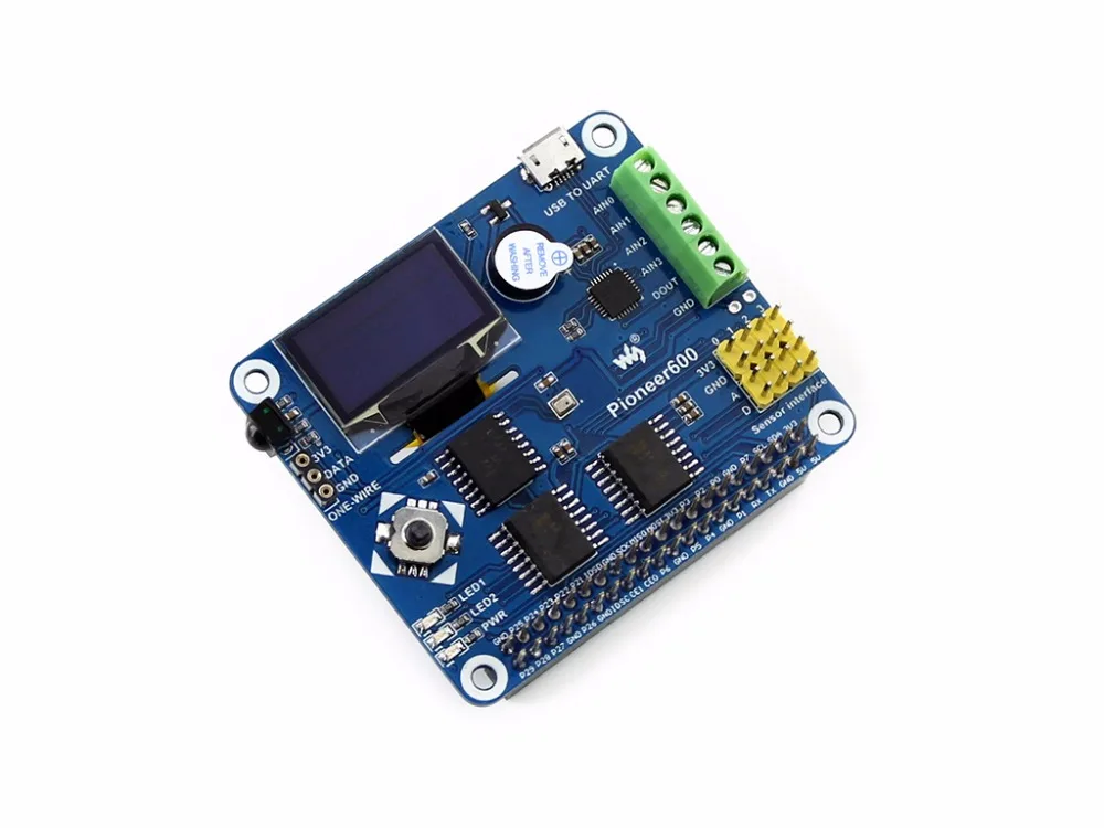  Waveshare Raspberry Pi placa de expansión Pioneer600 apoya Raspberry Pi A +/B +/2B/3B/3B + pantalla