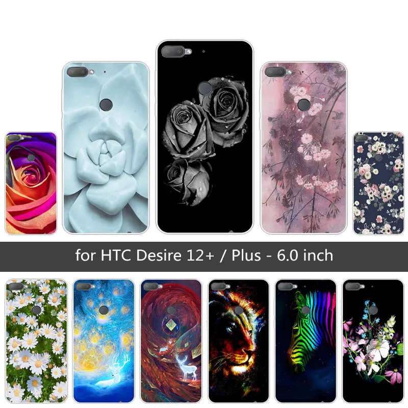 

6.0inch for HTC Desire 12 Plus Phone Case Luxury TPU for HTC Desire 12+ Soft Silicon Colored Back Cover for HTC Desire 12 Plus