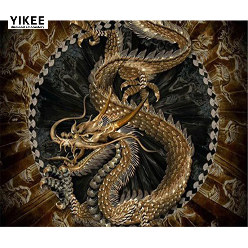 

full diamond painting dragon,5d,cross stitch,Dragon,rhinestone,animal,diamond embroidery dragon a7007