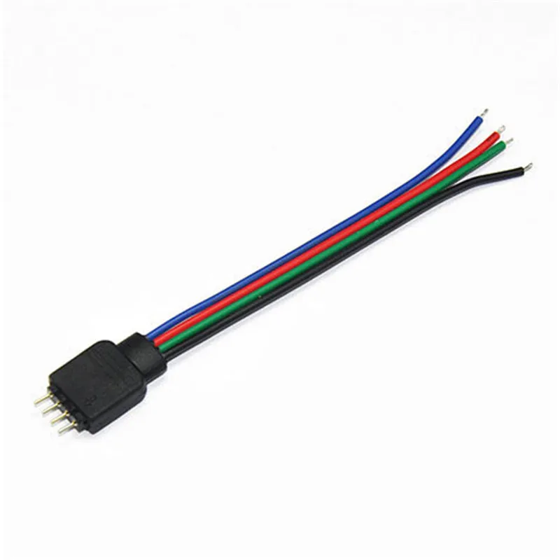 4P RGB LED Strip Connect Cable with 4P Plug 5050 RGB Strip Extension