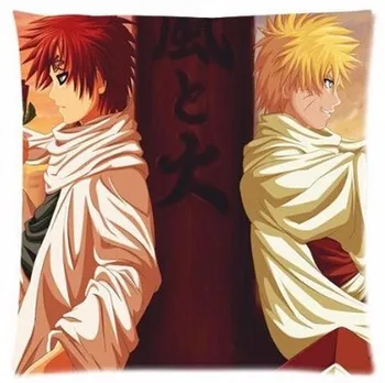 

Free Shipping Customized Japanese Anime Cartoon Naruto and Gaara BL Throw Square Soft Pillowcases Nice Girly Pillow Slip Cover
