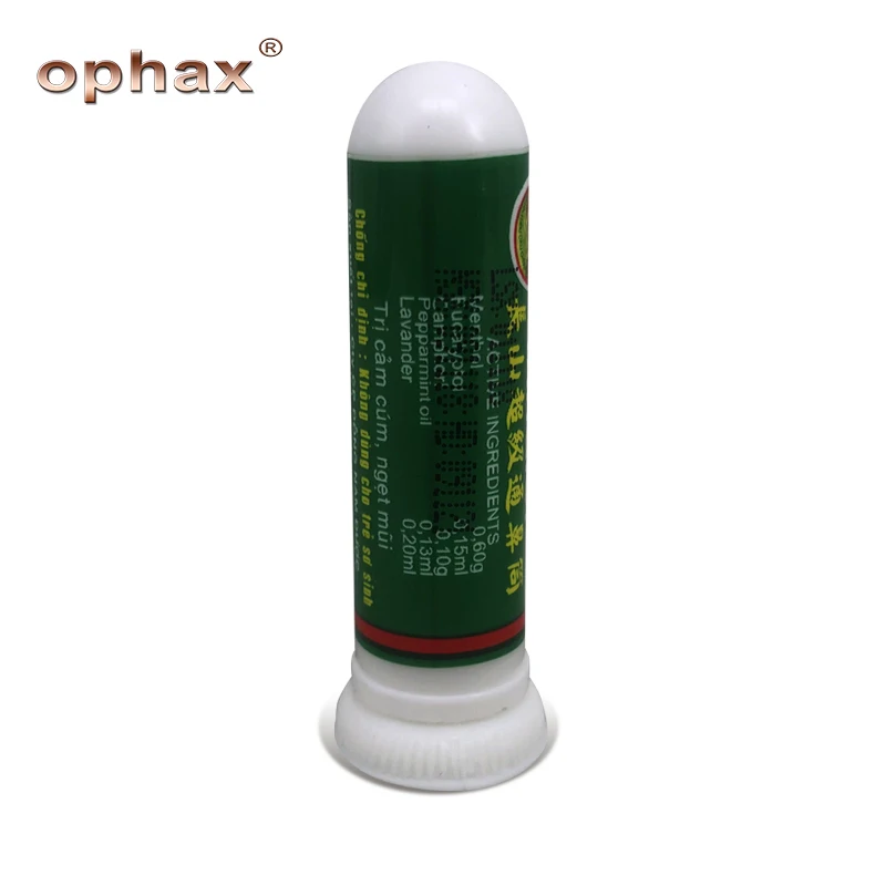 OPHAX 1 шт. Таиланд мята контейнеры для носовых ингаляторов предотвратить Sunstroke Анти-грипп снять укачивание движения ароматический мятный ингалятор