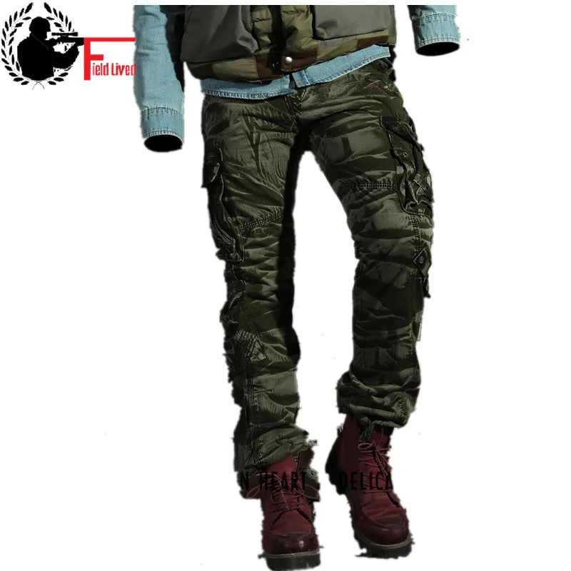 Preise Mode männer Hosen Frühjahr Baumwolle Camouflage Military Hosen Männer Gerade Kampf Casual Taktische Overalls Beiläufige Männliche Hosen