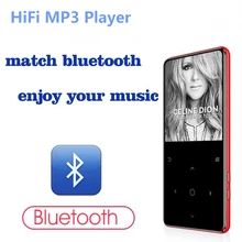 Bluetooth 4,0 MP3 музыкальный плеер сенсорный ключ 8 ГБ/16 Гб Встроенный динамик алюминиевый сплав Walkman 2,4 дюймов экран подходит для бега