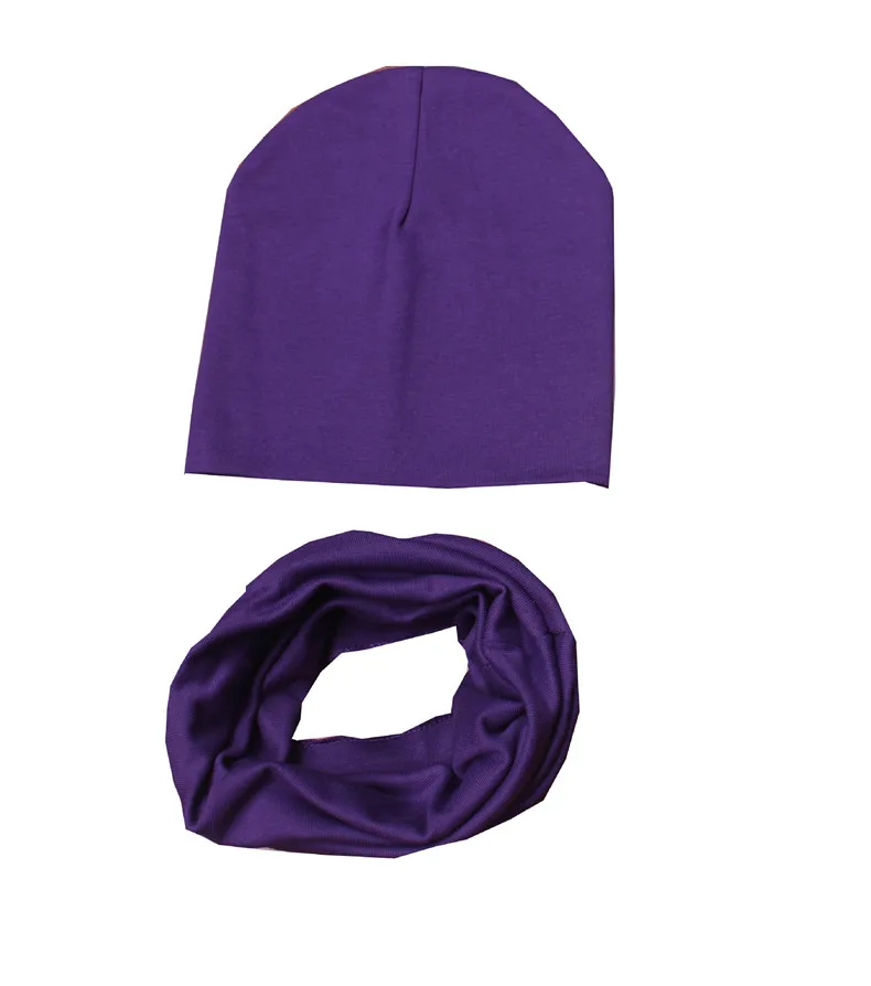 Весна-осень-зима девочек шапка, шарф набор крючком Дети Шапки для девочек и мальчиков Кепки из хлопка детские шапочки малышей шляпы, шарф
