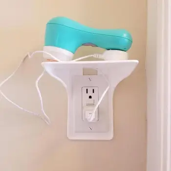 

Switch Socket Rack Creative Outlet Shelf Easy Installation Wall Outlet Shelf Tools Power Storage