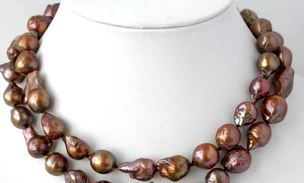 

0001312 baroque coffee keshi reborn pearl necklace 925silver