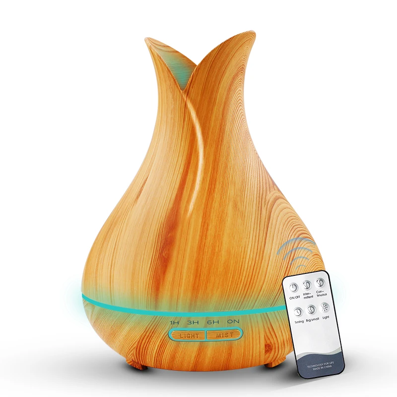 

400ml Air Humidifier Aroma Oil Diffuser Ultrasonic Air Humidifier with Remote Control High Capacity Humidificador 7 Color Change