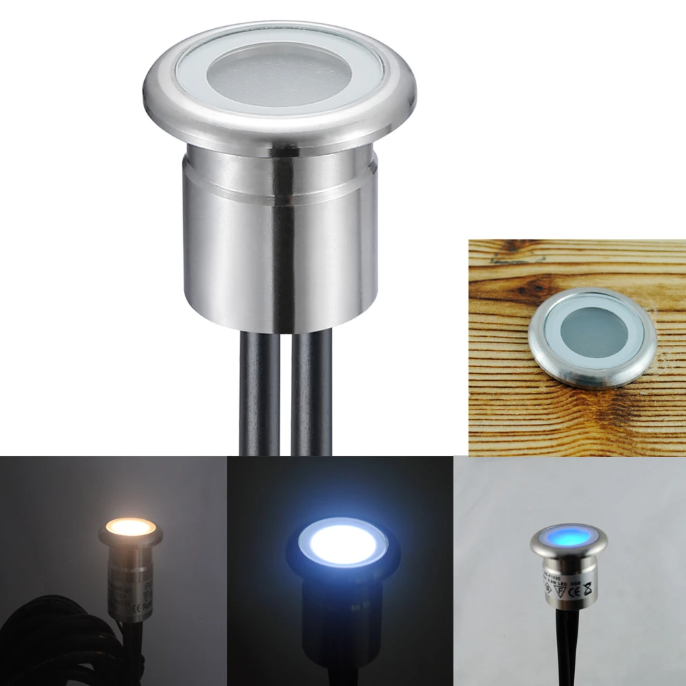 

10pcs/Lots Led Recessed Stairs Wall Night Light for House Deck DC12V Waterproof IP67 for Outdoor in Any Badweather