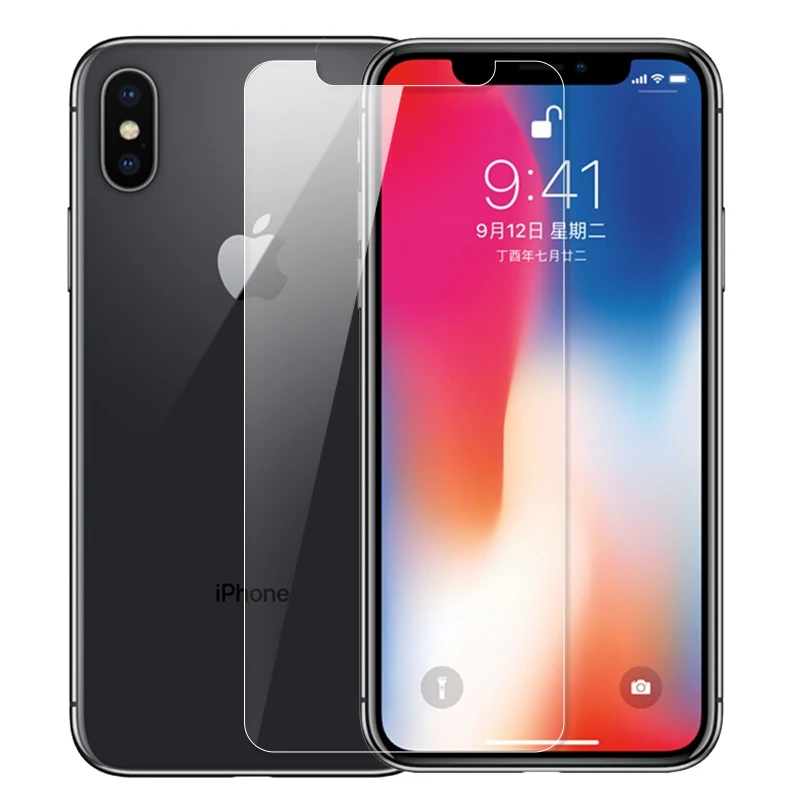 2 шт./лот, переднее+ заднее 2.5D Закаленное стекло для iPhone 11 Pro X XS MAX XR, Защитная пленка для экрана, стеклянный чехол для iPhone 7 8 6 S Plus X 11 5 5S SE