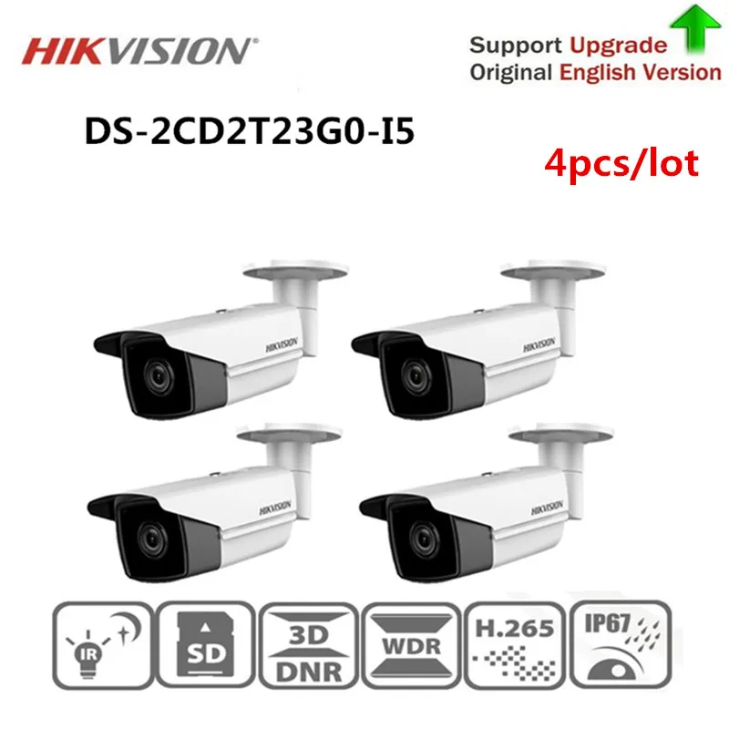 

Original Hikvision CCTV Camera 2MP IR Fixed Bullet Network Camera DS-2CD2T23G0-I5 replace DS-2CD2042WD-I H.265 IP Camera