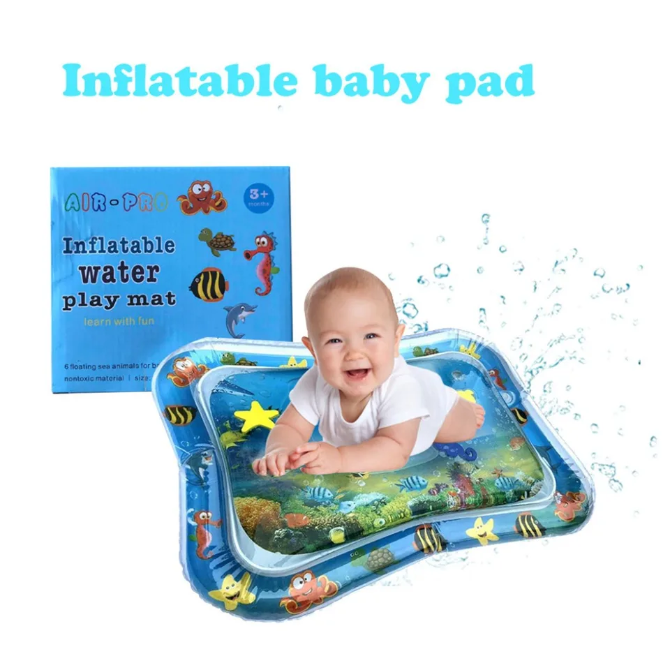 ultimate tummy time inflatable water mat for infants