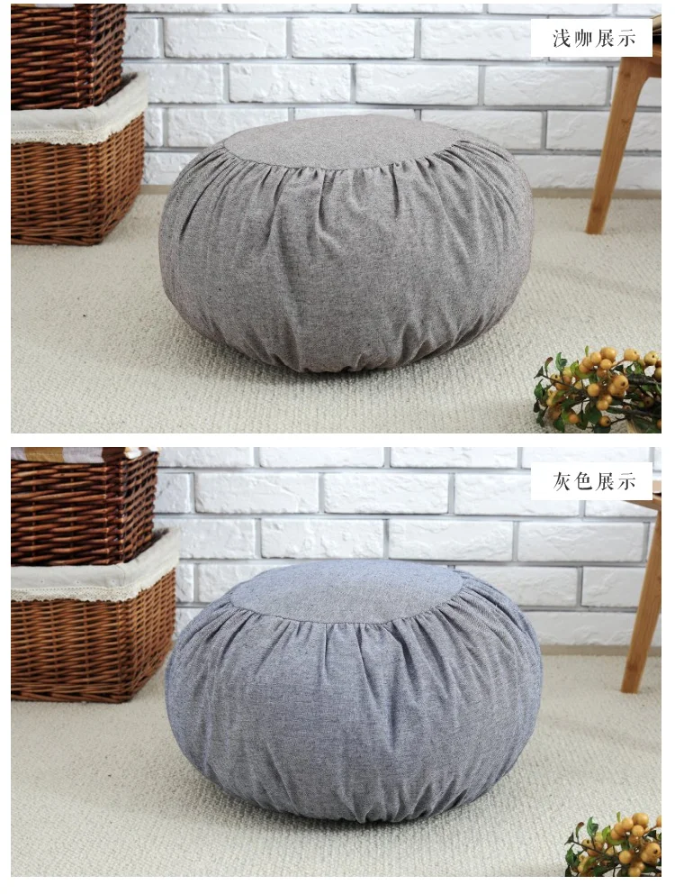 Япония и Корея хлопок и лен подушка с изображением тыквы Подушка футон съемный моющийся диван подушки татами медитация подушка для занятий йогой