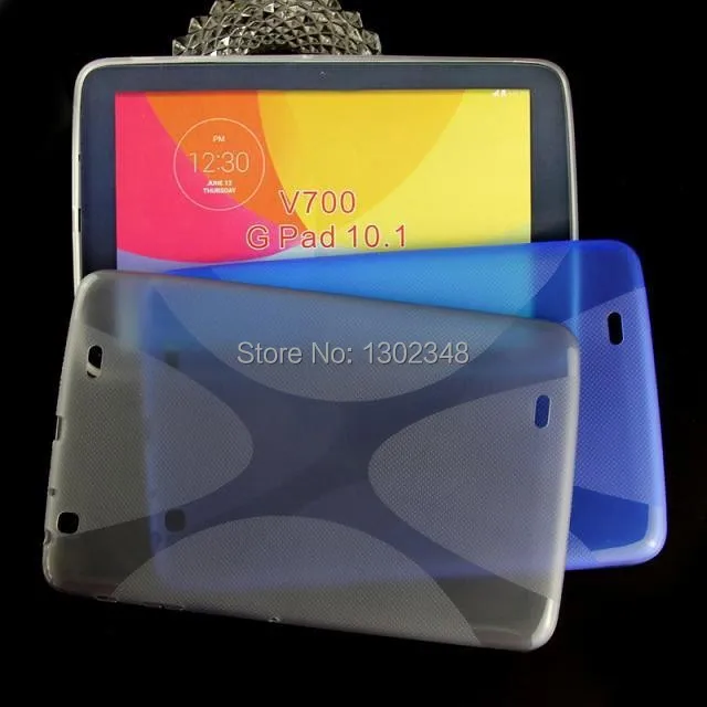 

Anti-skid Matte X Line Wave Waterproof TPU Silicon Skin Shell Cover Funda Capa Case For LG G Pad 10.1 V700 10.1" Tablet Coque