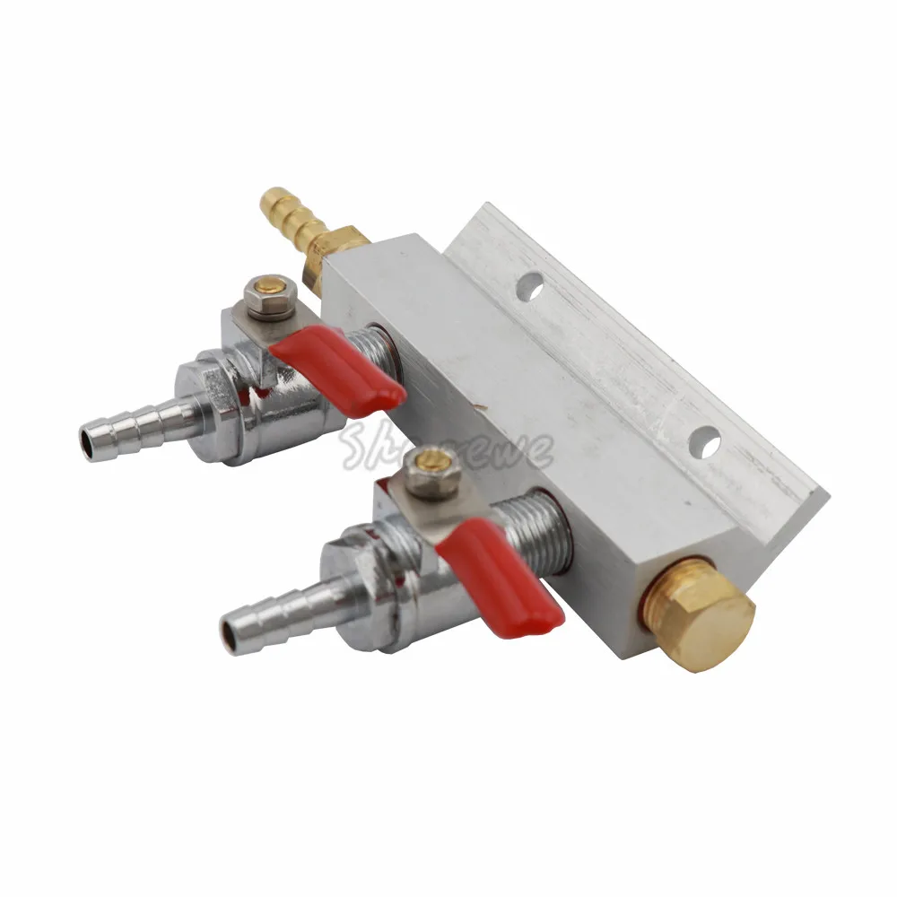 Homebrew Co2 Air Gas Distribution Manifold Splitter With Check Valve Fitting 14Barb Draft Beer Dispenser (5)