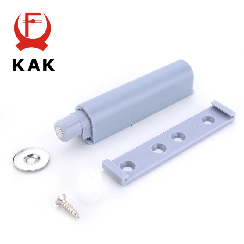 KAK 4pcs/lot Push To Open System Damper For Cabinet Door Cupboard Catch Magnet Home Kitchen Furniture Hardware magnetic cabinet catches door catches magnetic cabinet latches cabinet door latch