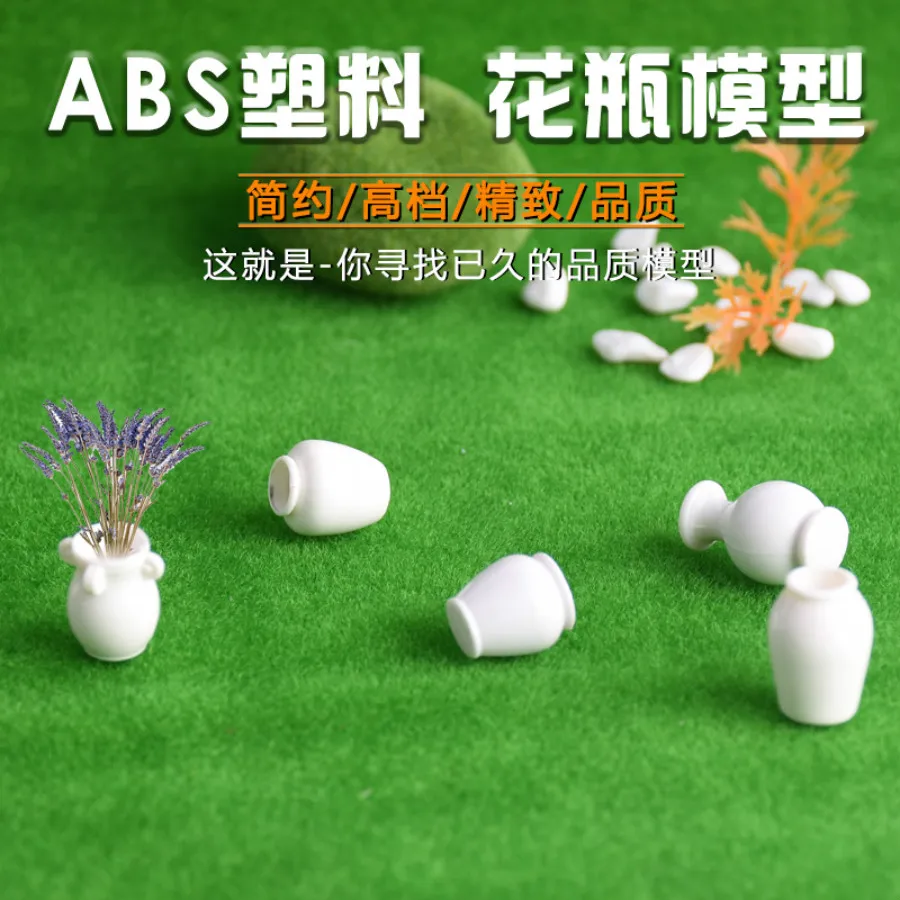 

10pcs/lot architecture plastic scale model flower pot for ho train layout or hobby maker