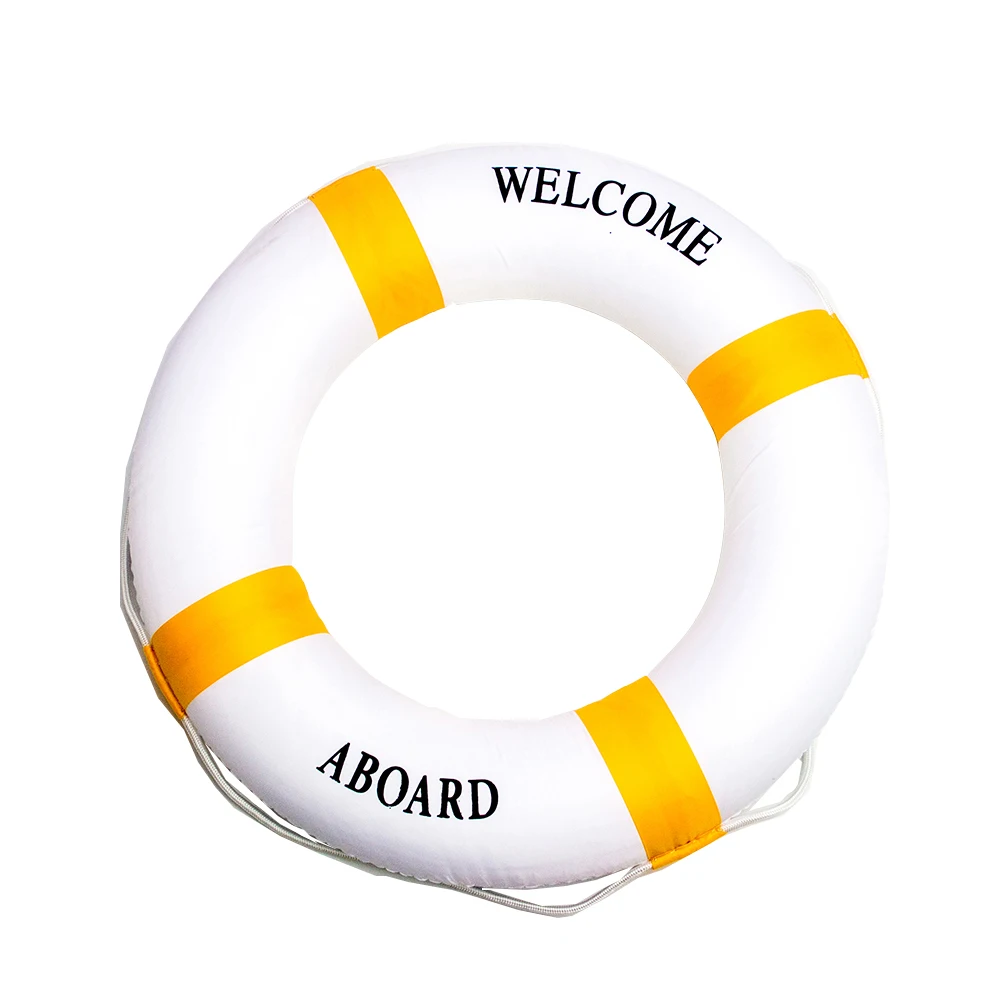 Solid Foam Lifebuoy Double Thickening Rescue Swimming Lifesaving Ring Floating Lifesaving Swimming Lifebuoy Watersport Accessary
