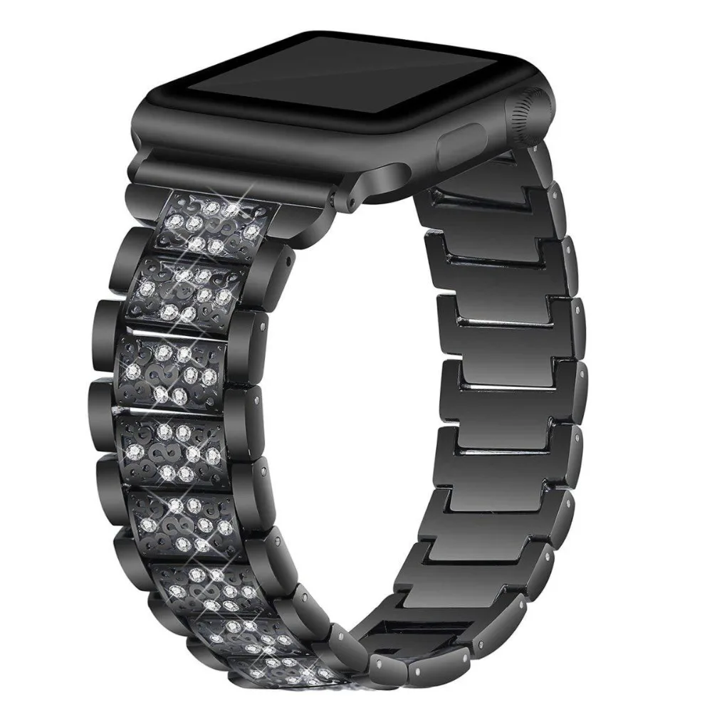 Ремешок для Apple Watch 4 44 мм ремешок 38 серия 3 2 розовое золото браслет из нержавеющей