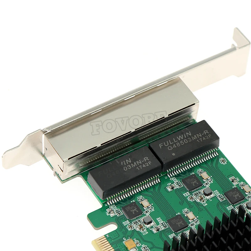 4 Gigabit Ethernet карты PCI-E X1 4 RJ45 интерфейсу порта 10/100/1000 м карты расширения