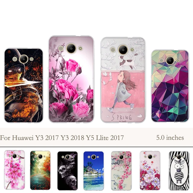 Cheap Case For Huawei Y3 2017 Y5 Llite 2017 Case Soft TPU Silicone Back Cover for Huawei Y3 2018 Cover Phone Covers Coque Bags Fundas