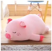 small cute plush pink pig pillow toy new sleeping pig doll gift about 40cm