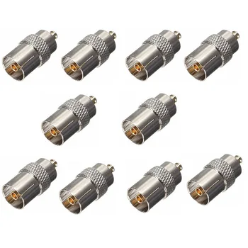 

Lot 10pcs Banggood MCX Male Plug to IEC DVB-T TV PAL Female Jack RF Coaxial Cable Connector Adapter