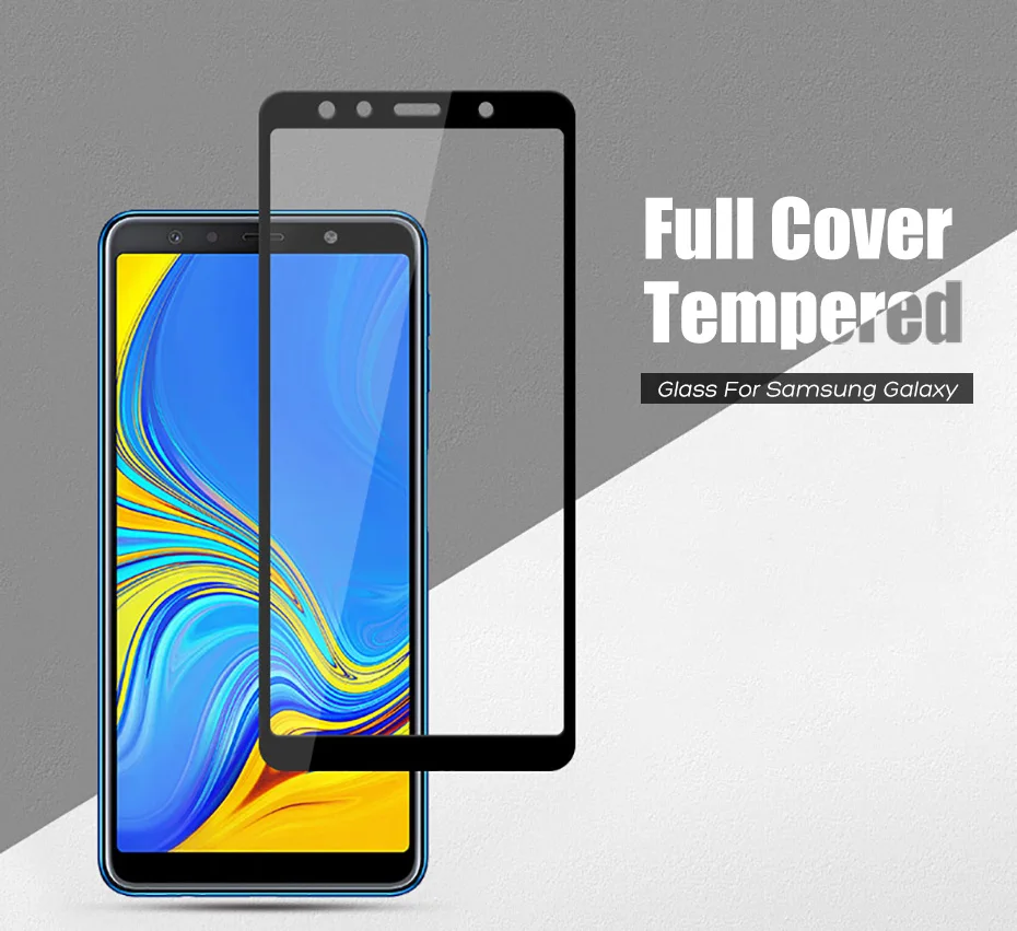 CAPAME For Samsung A7 2018 Protective Glass Screen Protector For Samsung Galaxy A5 2017 A3 2016 A7 A6 A8 A9S 2018 Tempered Glass (7)
