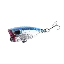 1шт мини Поппер рыболовные приманки Жесткий приманки модель 7 цвет 12# крюк Поппер 3см 4G с плавающей верхней воды приманки