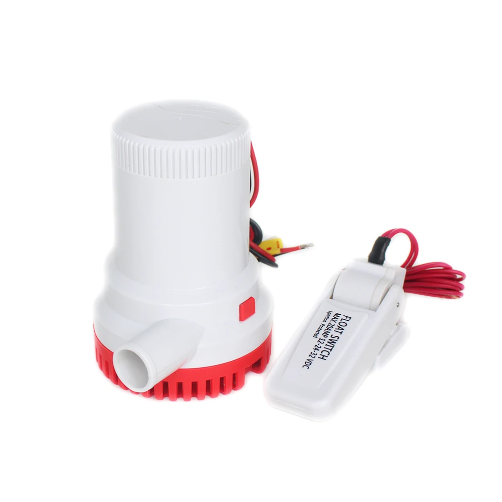 Large flow dc 12v 24v 1500GPH bilge pump with bilge float switch