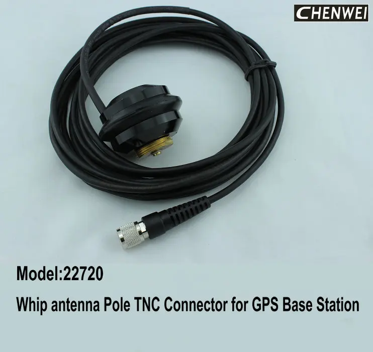 

Whip Antenna Pole Mount, 22720 cable BNC,TNC connector for GPS Base station