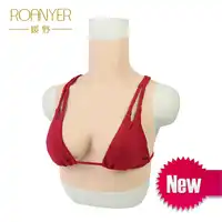 Roanyer Borst in zachte dunne medische reaslitic gezonde siliconen gebruikt voor maskerade crossdress cosplay shemale