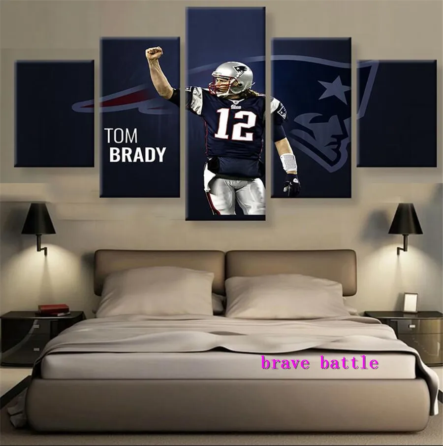 

Tom Brady Canvas Painting Living Room Home Decor Modern Mural Art Oil Painting