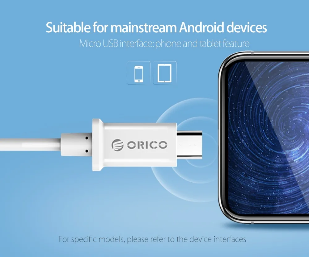 Orico Micro USB кабель 2A Быстрая Зарядка Синхронизация данных Реверсивный цельный разъем Usb кабель для Iphone Xiaomi Redmi Note 4 huawei