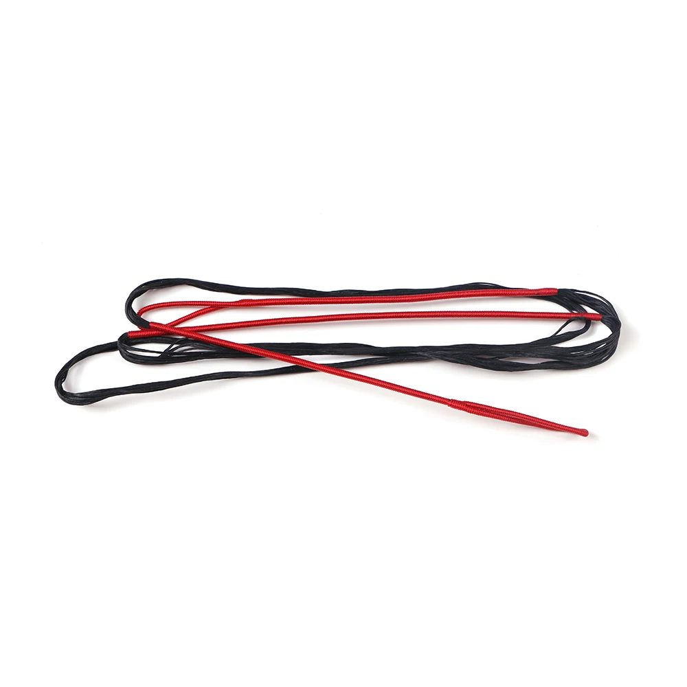 

56.6inch Custom Handmade Bow String Red/Black Dacron Archery Recurve Replacemen Bowstring for Traditional Long Bow