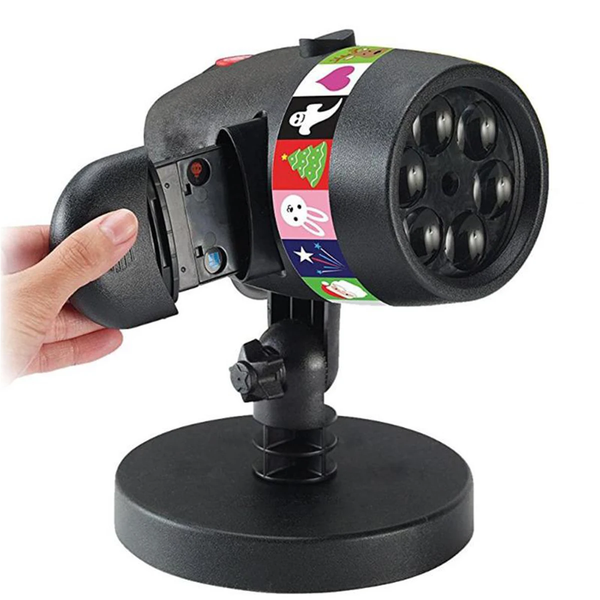 

Holiday Video Projector Lamp Halloween Christmas Laser Light W/ 12 Slides Outdoor Garden Lamp Lighting Indoor Party Decor Light