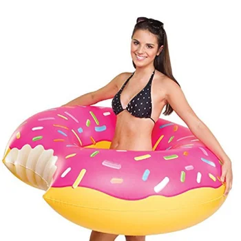 Rooxin Inflatable Swimming Ring Donut Pool Float for Adult Kids Swimming Circle Ring Mattress for Swimming